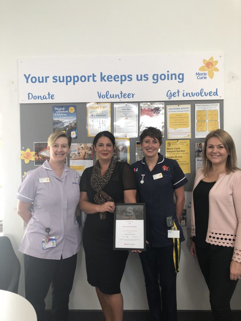 Edwards Insurance Brokers Thanks Marie Curie Hospice With ...